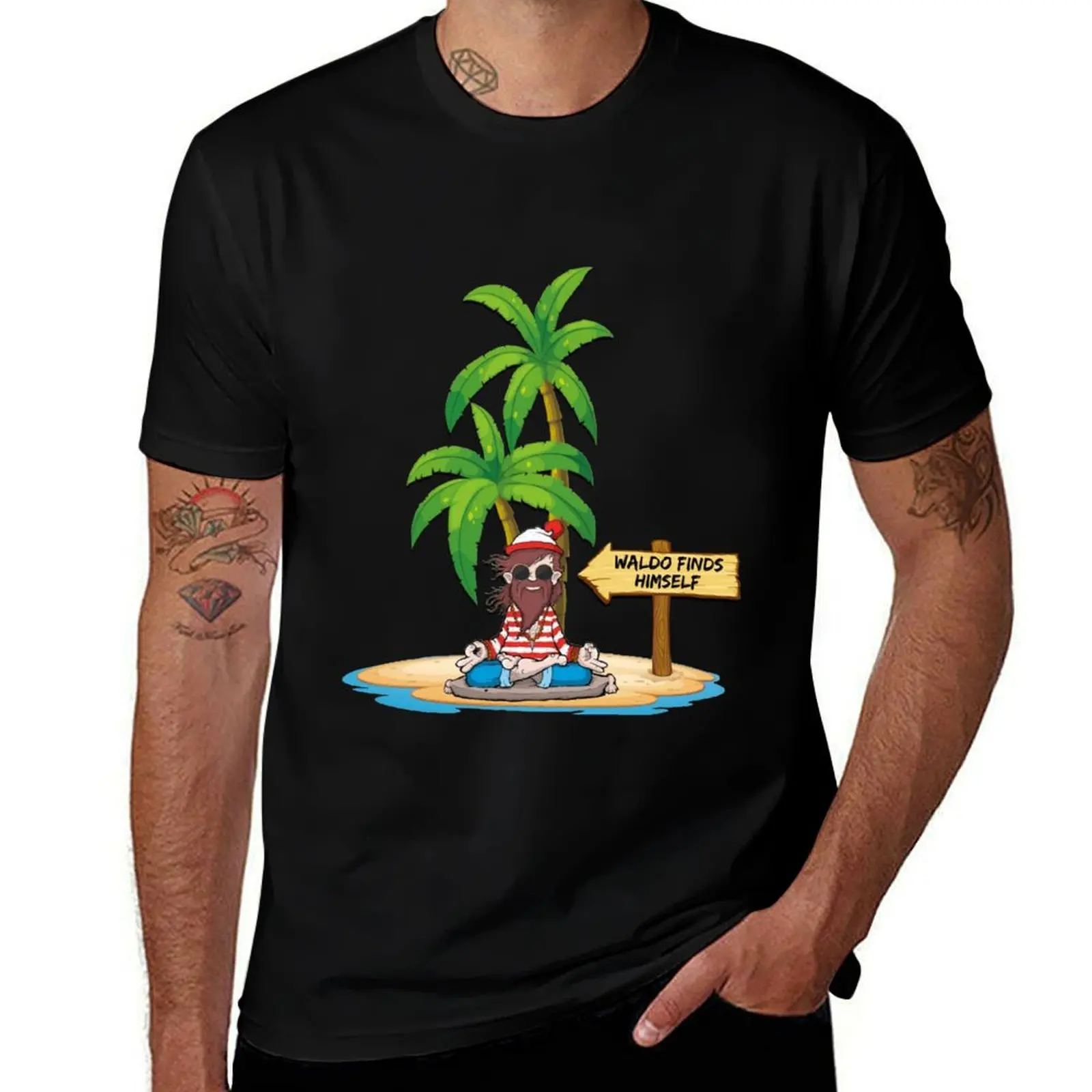 Waldo Finds Himself T-Shirt Casual Soft Cotton Short Sleeve Tee