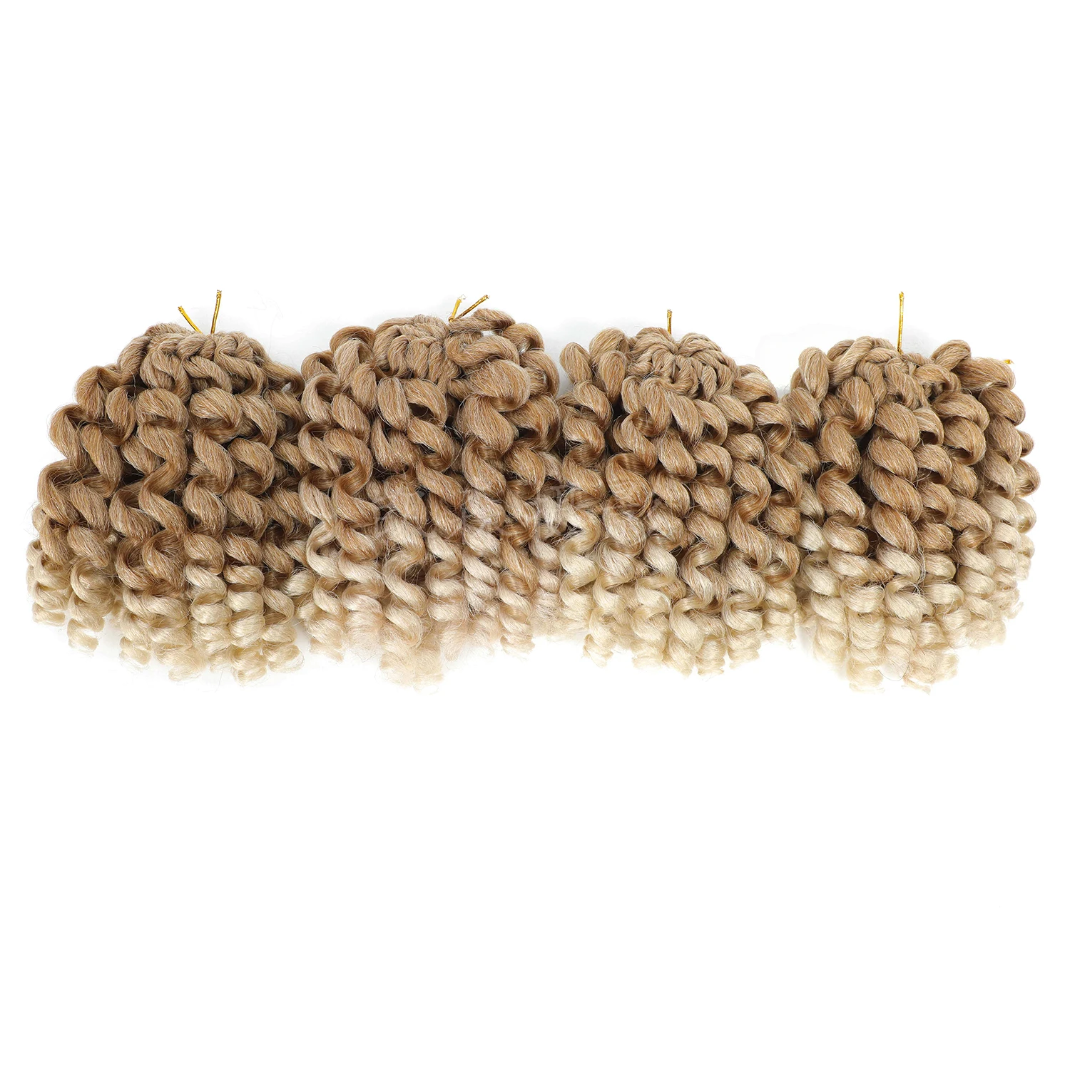 8/10/12 นิ้วจาเมกา BOUNCE ผมโครเชต์สําหรับผู้หญิง Jumpy Wand หยิกผมโครเชต์สั้น Pre Looped CURLY ผมโครเชต์สังเคราะห์