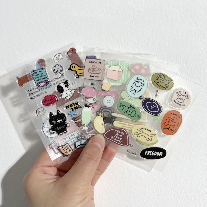 Mini-Aufkleber Niedliche Kleine Aufkleber Kawaii Nagelaufkleber Fotohüllen Aufkleber Zubehör 3D Handy-Aufkleber – Detail 1
