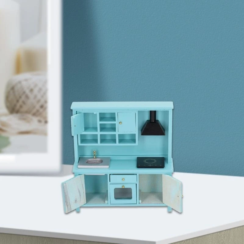 

Dining Room Sink Furniture Doll House Miniature Pretend Play Accessories Life Scene Role Play Hobby Collection