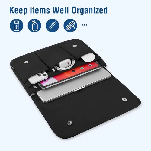 Imagen 2 del producto Funda para portátil para MacBook Air Pro 2025, 13,3, funda de 14 pulgadas, M5, M4, M3, M2, M1, HP, Dell, Lenovo, Asus, maletín para ordenador portátil