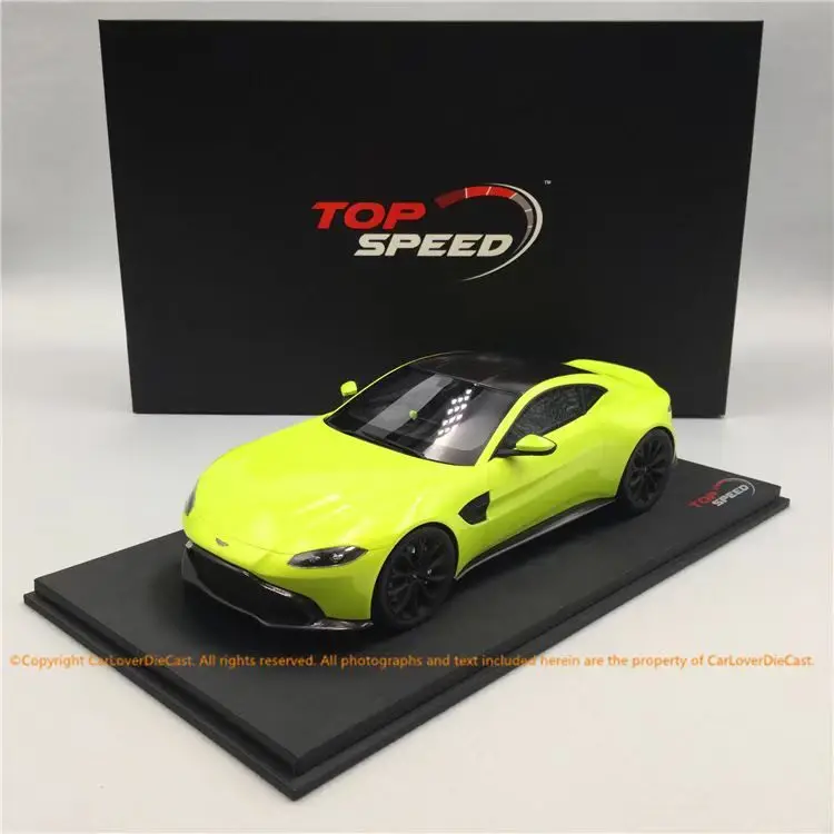 Topspeed 1:18 Scale Vantage Green Resin Car Model