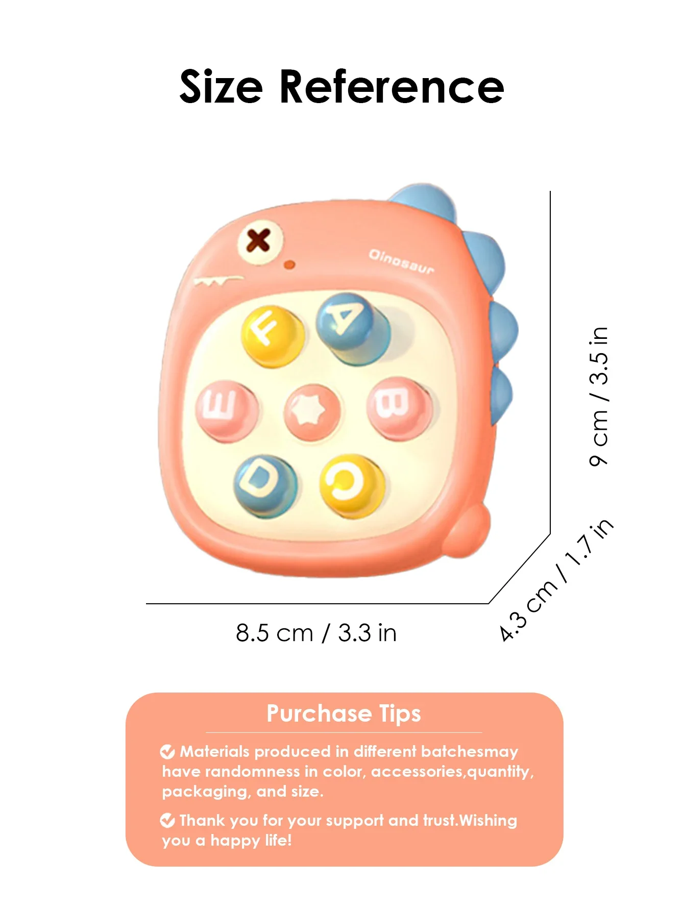 1PCS Mini Whack-a-Mole Hand-eye Coordination Educational Toy Random Color Children's Pinch Finger Decompression Toy Best Gift