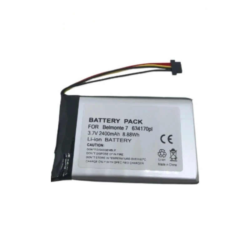 3.7V 2400mAh For TomTom GO Exclusive 1ICP7/42/70 GPS Navigator Replacement Li‑ion Battery Pack