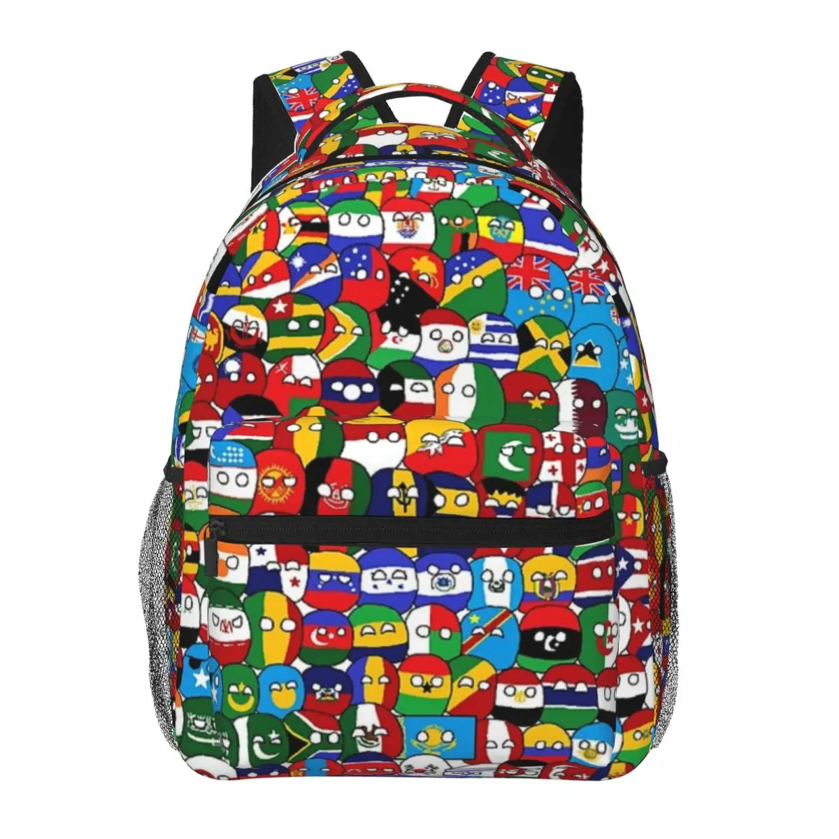 

Countryball Backpack for Men Women Fashion Student Business Daypack College Shoulder Bag 16in