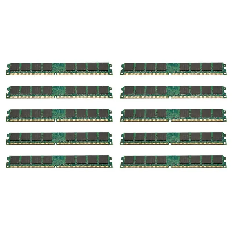 

10X 2 ГБ оперативной памяти DDR2 1,8 В 800 МГц PC2 6400 PC Ram Memoria для настольных ПК DIMM 240 контактов-ABIU