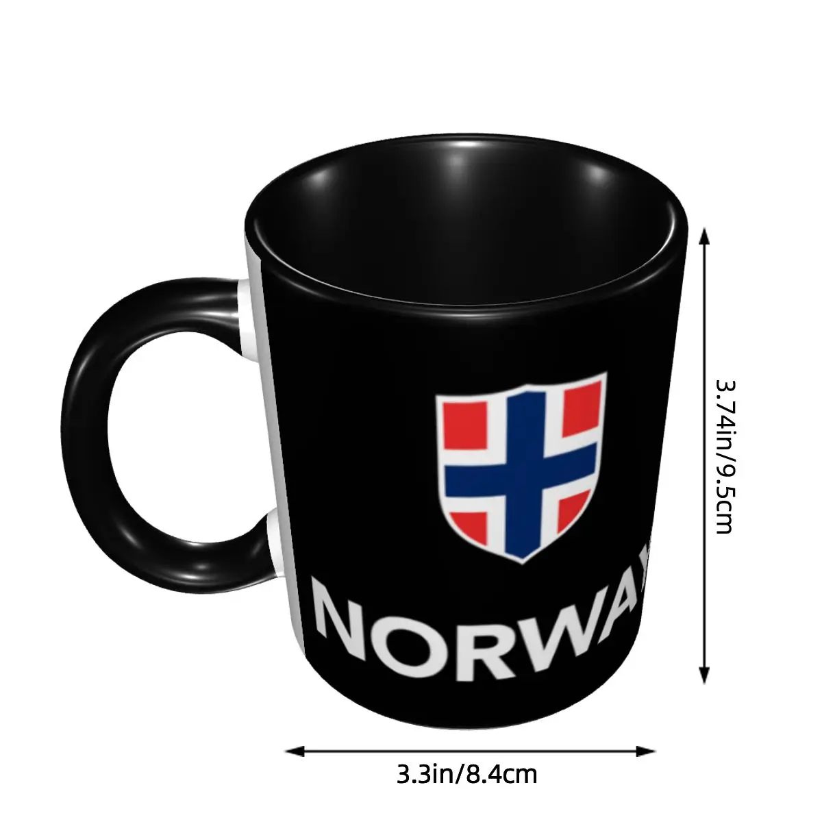 Customized Norway Flag Coffee Mugs DIY Norwegian Flag Ceramic Tea Milk Cup