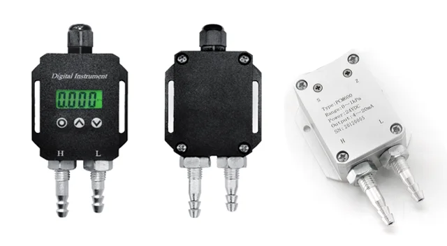 IP65 500pa 1kPa 5kpa 4-20mA Differential Pressure Sensor Digital Air Gas Wind Differential Pressure Transmitter