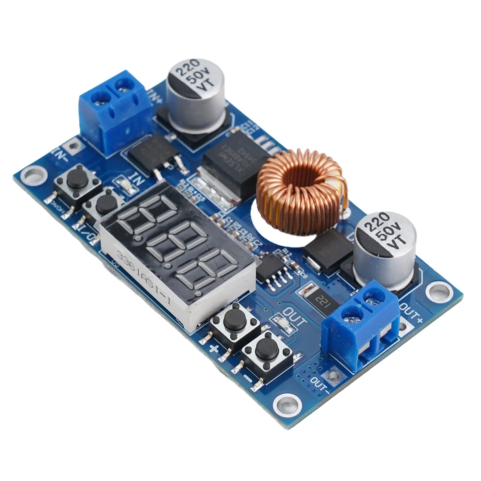 DC DC Adjustable Step Down Module 5A 75W With Voltage Memory And Off Switch For Power Transformer And Battery Systems
