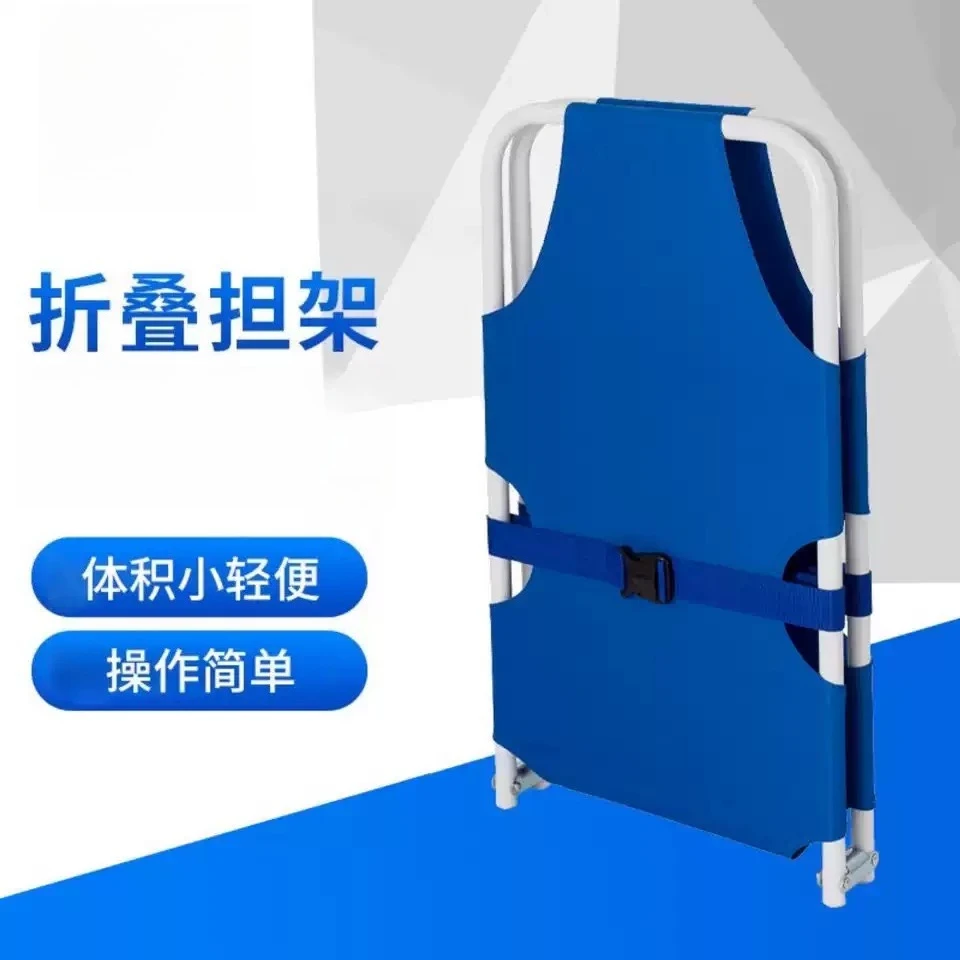 1pcs Lightweight Aluminum Foldable Rescue Stretcher – 2-Fold Emergency Litter for Patient Transfer, Portable First Aid Stretcher
