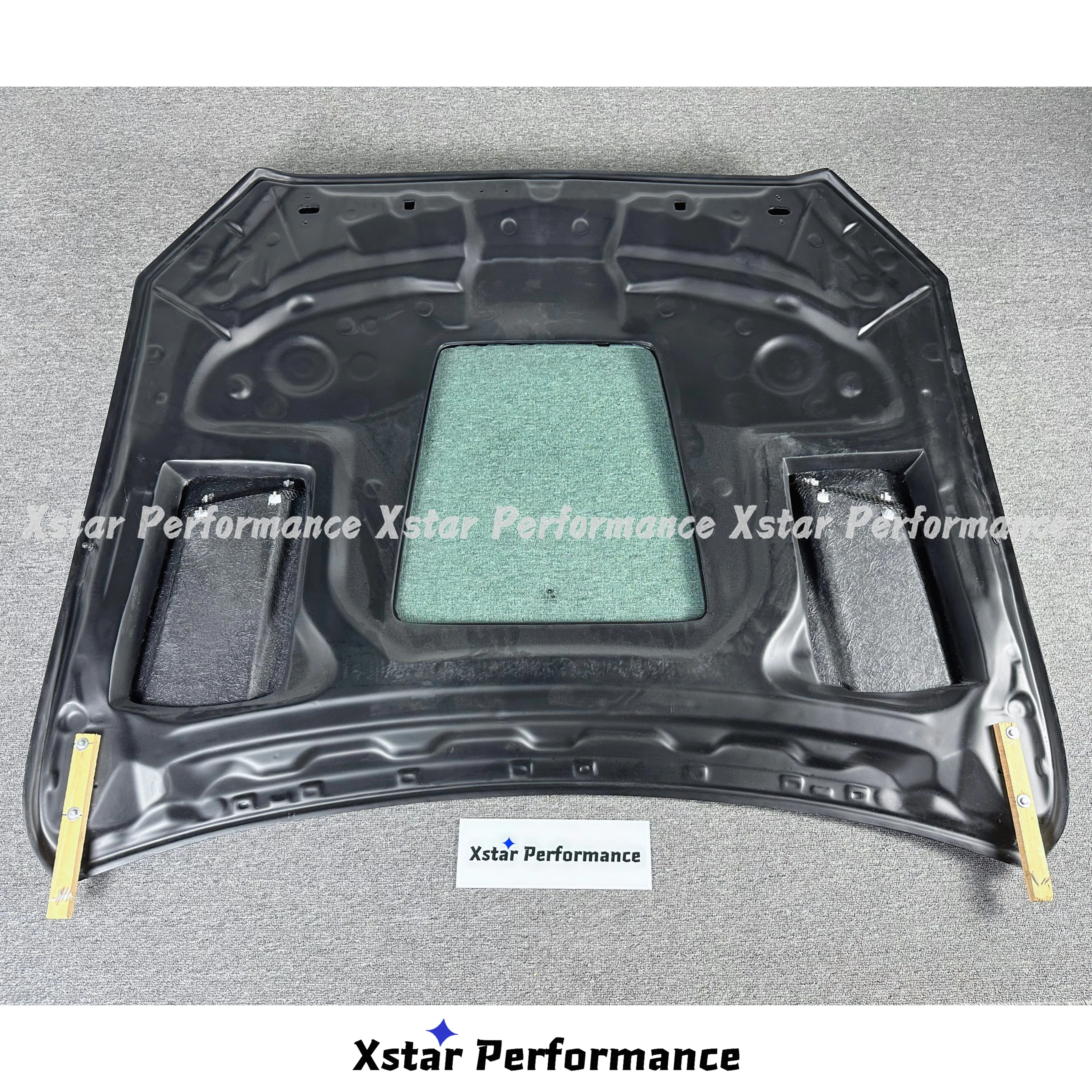 Imp Style Carbon Fiber Hood Bonnet With Glass For Mercedes Benz C Class W205 C63 Amg