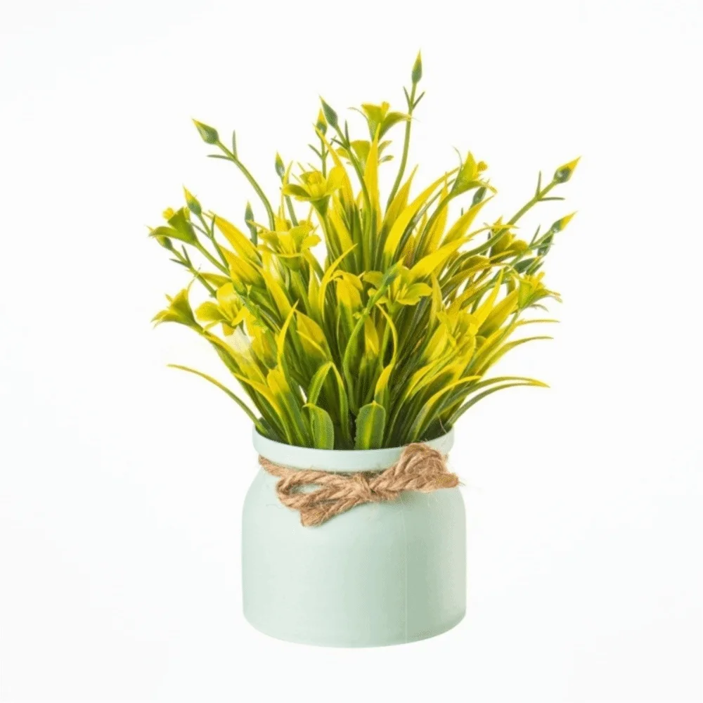 Novas flores falsas em vaso ev - Bonsai Garden Table avaliação e preço
