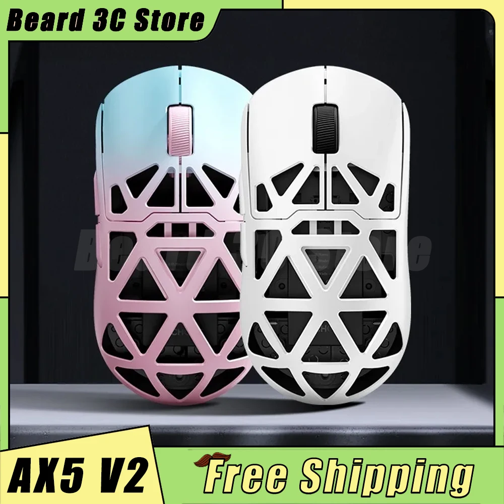

MCHOSE AX5 V2 Mouse Tri Mode Wireless Mouse Paw3950 8000Hz Lightweight Gaming Mice Custom Magnesium Alloy PC Accessory FPS Gamer