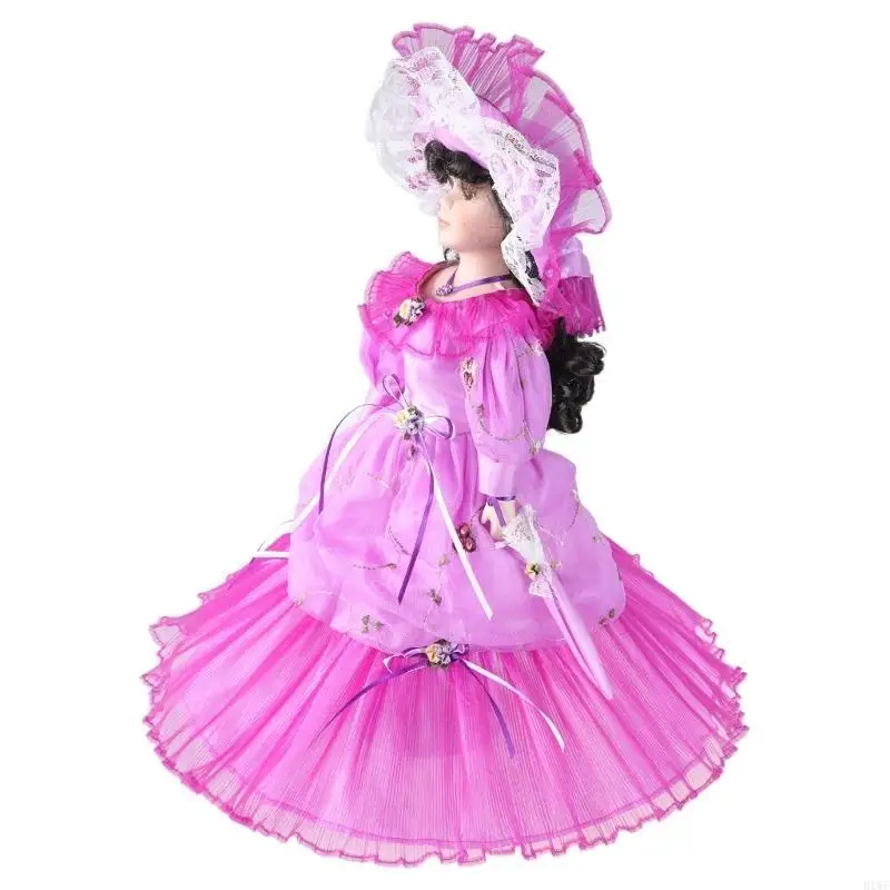 

R1WF Victorian Porcelain Female Doll European Ceramic Doll Delicate Home Decors