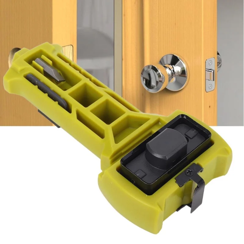 

Инструмент для врезки дверных замков: прецизионный инструмент для разметки и выколки, для установки квадратных и круглых замков, подходит для дверей толщиной 1-3/8 дюйма и 1-3/4 дюйма.