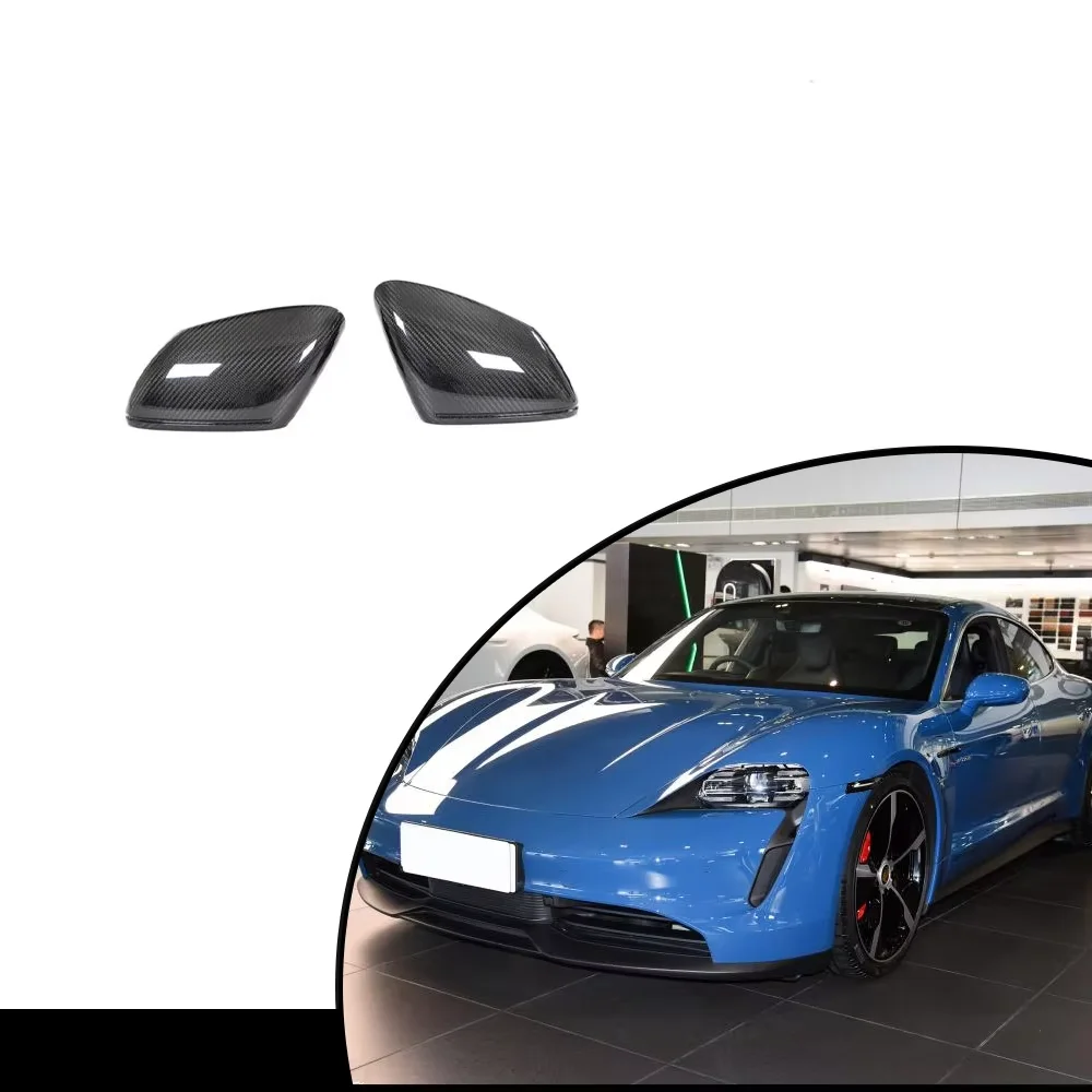 Dry Carbon Fiber RHD Replacement Car Side Mirror Cover for Porsche 911 992 Taycan 2019+