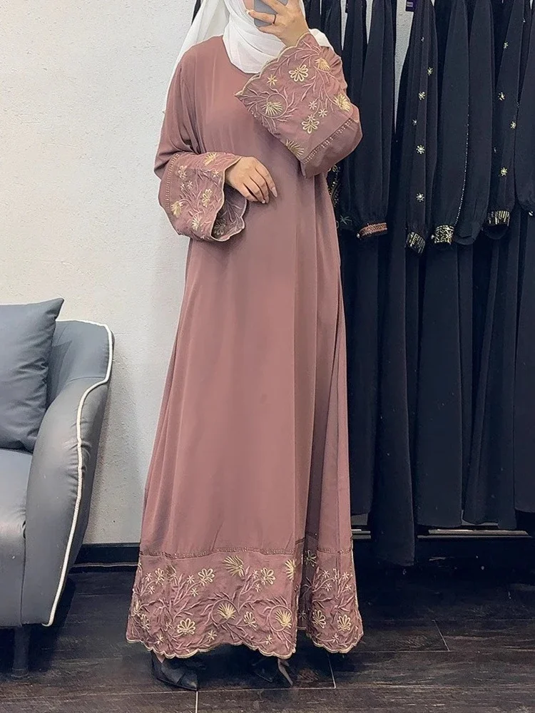 

Eid Women Abaya Party Dress Embroidery Muslim Abayas Diamond Jalabiya Ramadan Dresses Vestidos Largos Kaftan Arab Long Robe 2025