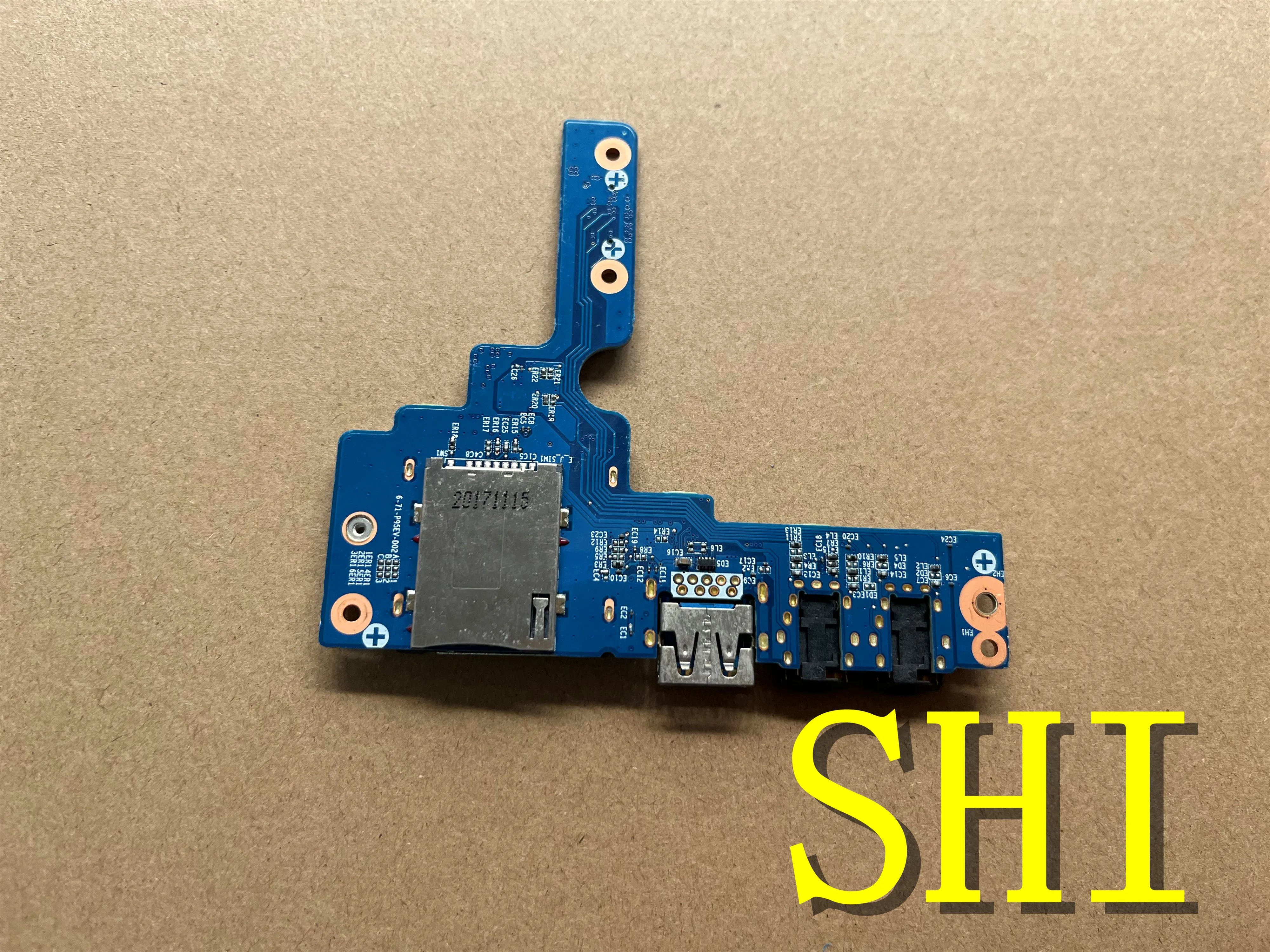 6-71-P95EV-D02 Original used FOR Blue Sky P950 P95EV audio board USB panel SD Board 6-71-P95EV-D02 free shipping