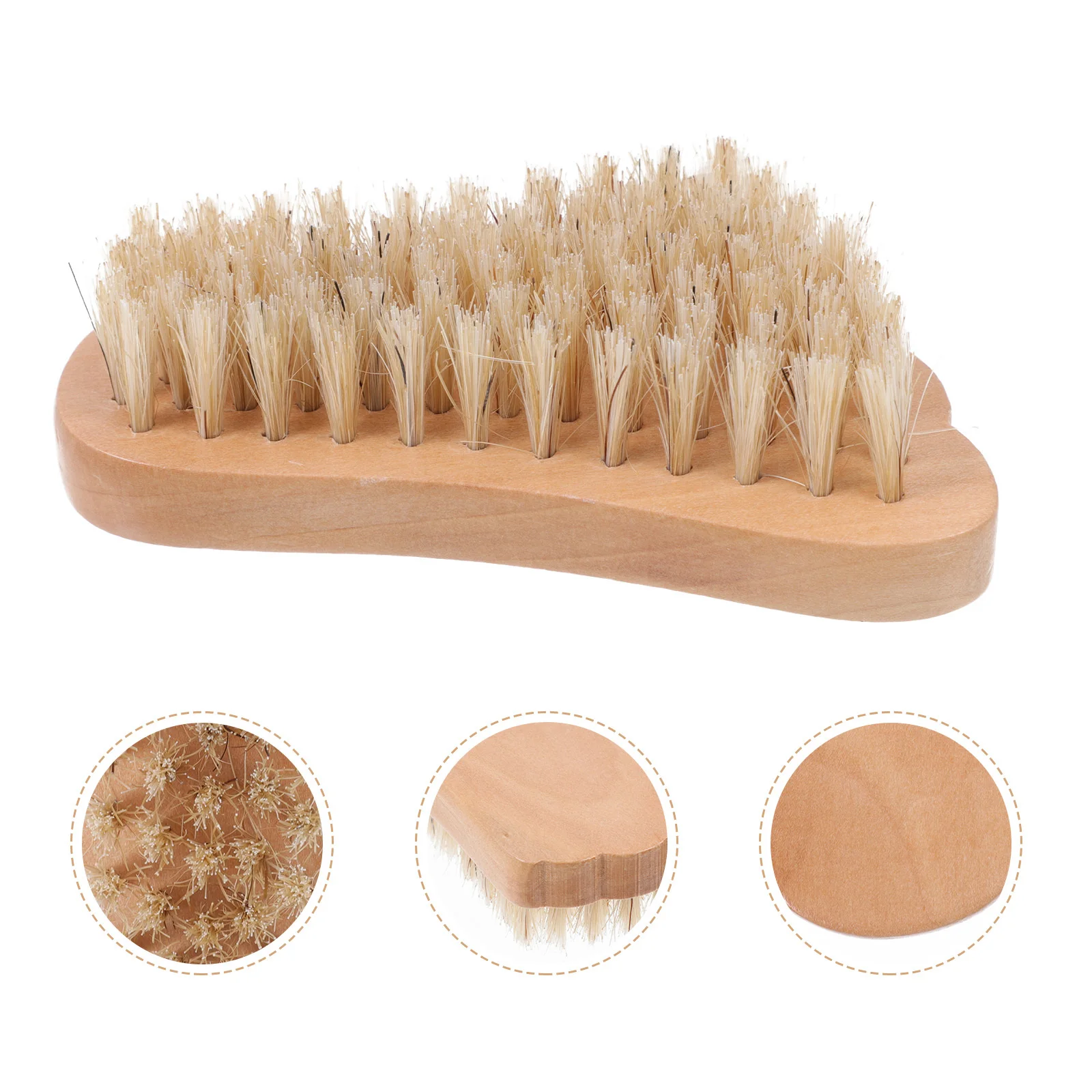 

1Pcs Nail Art Brush Natural Wood Handle Bristle Head Easy to Hold Pedicure Tool for Travel Manicure Maintenance