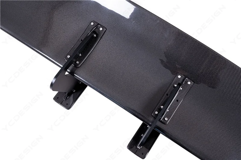 In Stock Carbon Fiber GT Wing 1600mm Fit For EVO 7 8 9 GTR R35 S2000 GT86 Universal VOL VTX Type 7 SWAN NECK Rear Trunk Spoiler