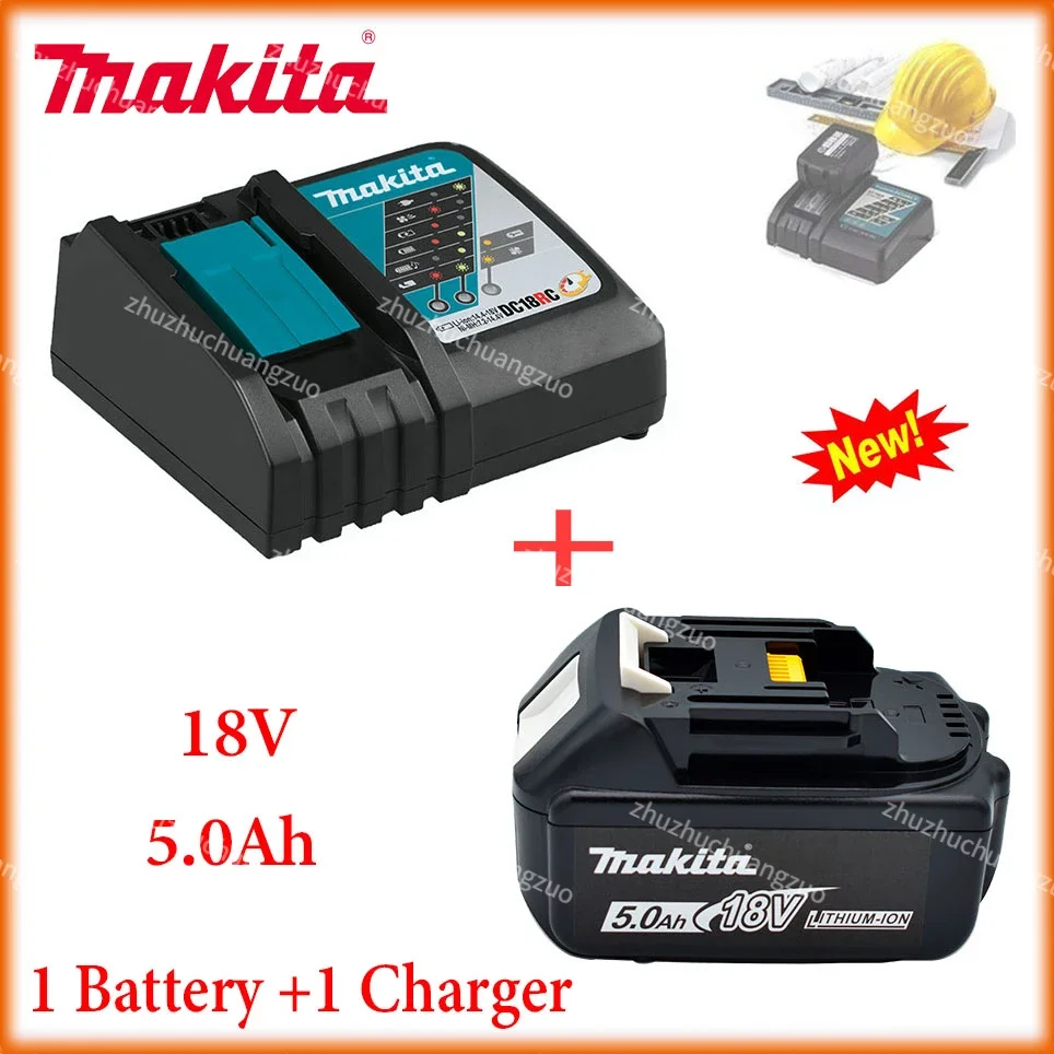 Makita Charger 14.4V 18V Original DC18RC Battery Charger Makita 5000mAh 6000mAh Bl1830 Bl1430 BL1860 BL1890 Tool Power Charger