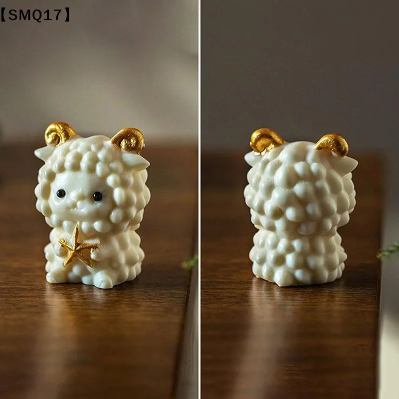 Cute Handmade Ivory Nut Goat Ornament 2027 New Year Zodiac Sheep Statue Figurine Perfect For Home Decor And As A Gift【SMQ】