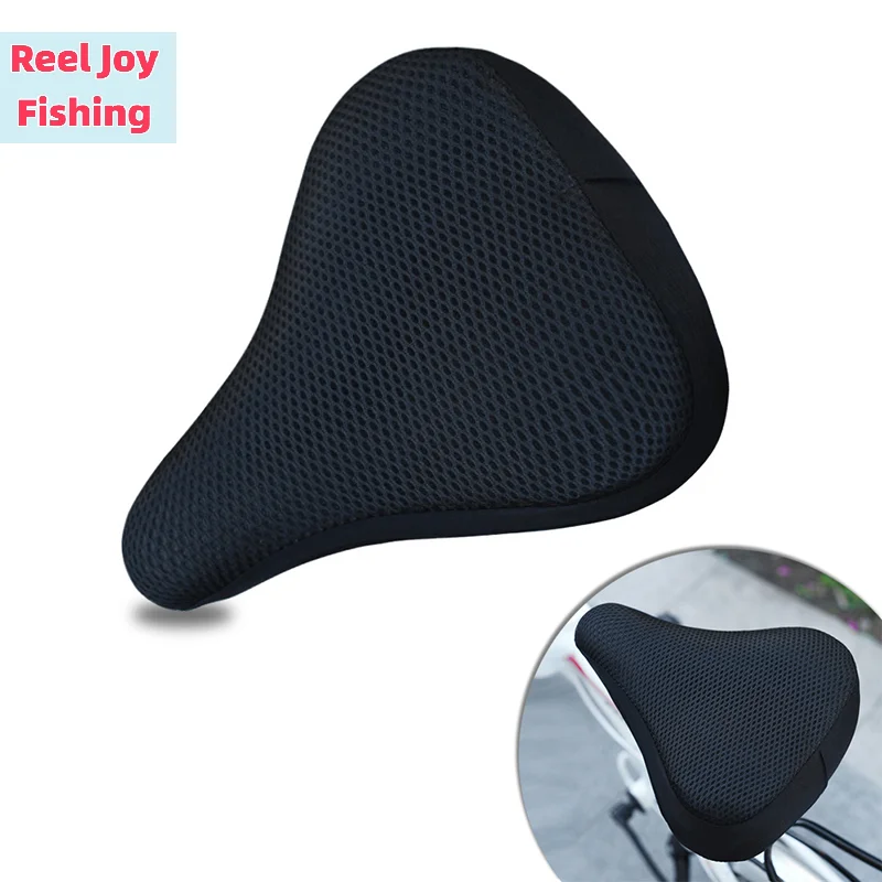 【Bicycle 3D Soft Bike Seat Cover Cycling Silicone Seat Cushion Cycling Breathable Comfortable Bicycle Bike】