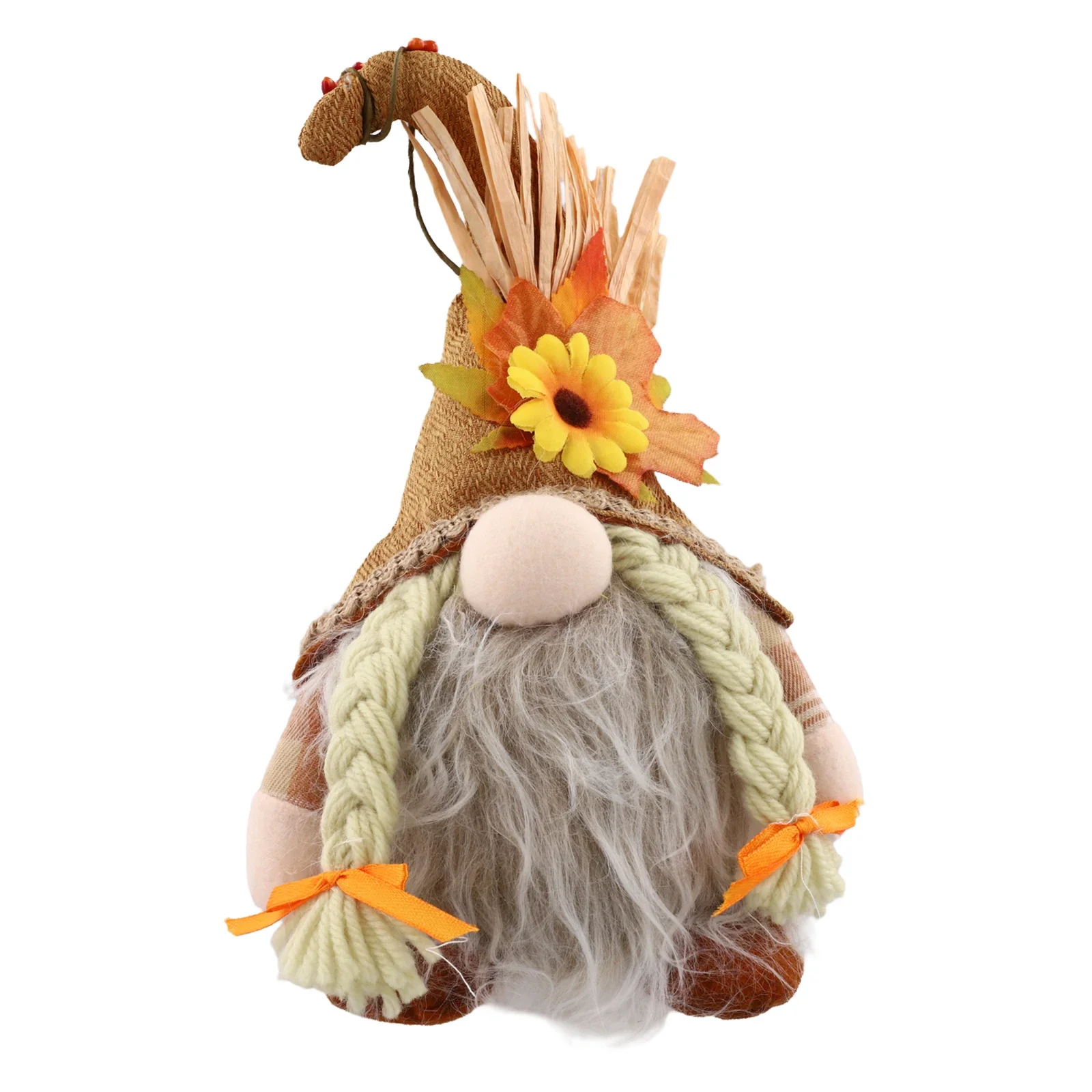 Plush Gnome Pair for Mr and Mrs Handcrafted Thanksgiving Decoration to Add Warmth and Charm to Any Indoor or Outdoor Setting