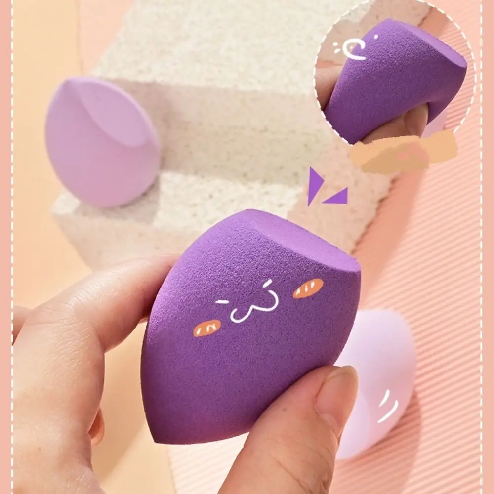 ชุดพัฟเครื่องสำอางรองพื้นแปรงมหัศจรรย์สำหรับมืออาชีพ4ชิ้นฟองน้ำนุ่มเครื่องมือแต่งหน้าพัฟคุชชั่นแบบเปียกใช้งานได้
