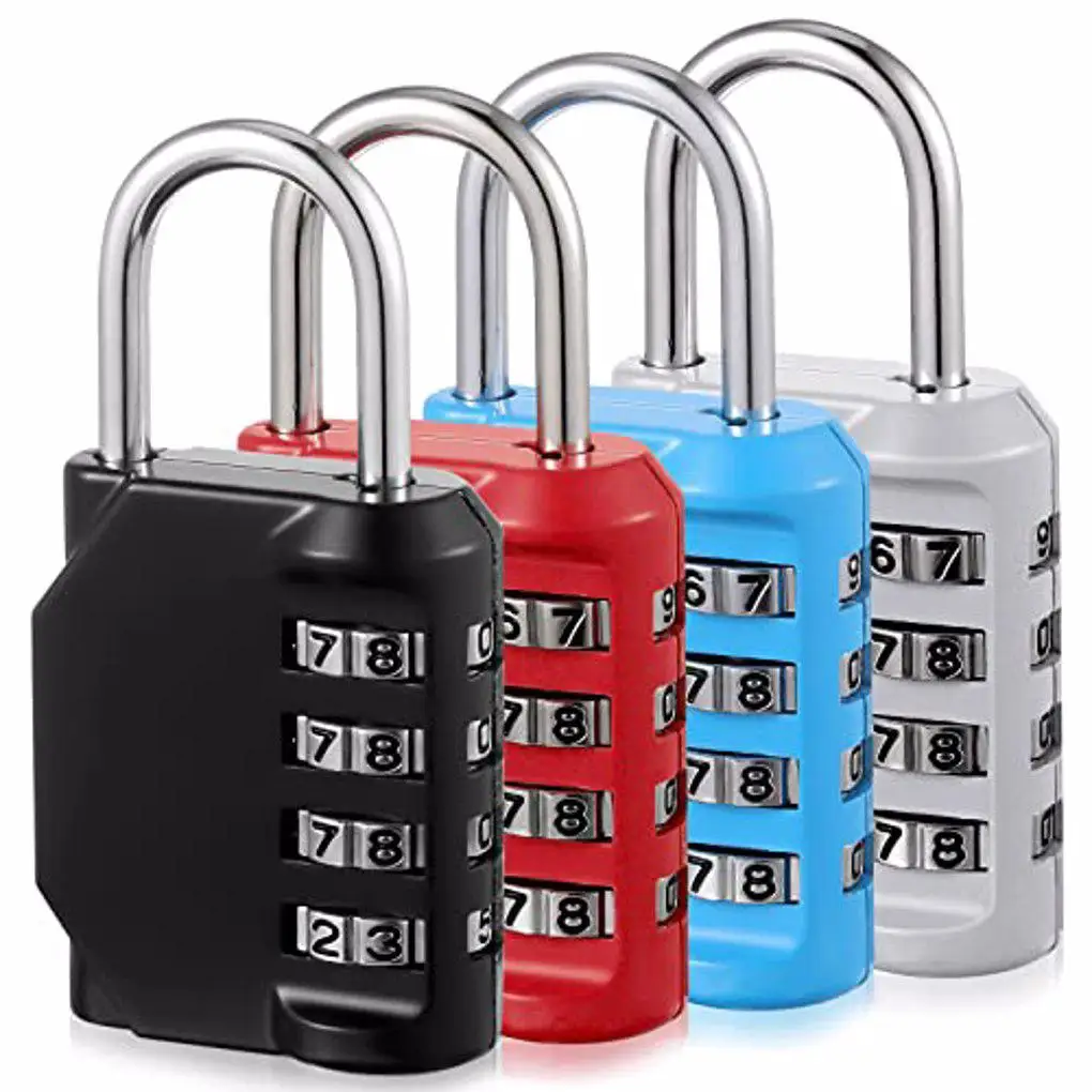 Digital Combination Lock Outdoor Keyless Padlock Suitcase Bag Luggage Safety Protector Door Locking Tool  As shown