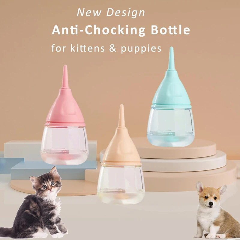 Cat Dog Feeding Bottle Newborn Pet Nursing Water Milk Feeder Device Pacifier Puppy Kitten Animal Drinking Tool