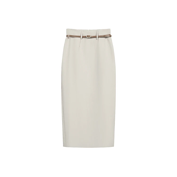 H Han Queen Solid Bodycon Long Skirt Women Sexy Elegant High Waist Summer Fashion Simple Work Sheath Pencil Maxi Skirts
