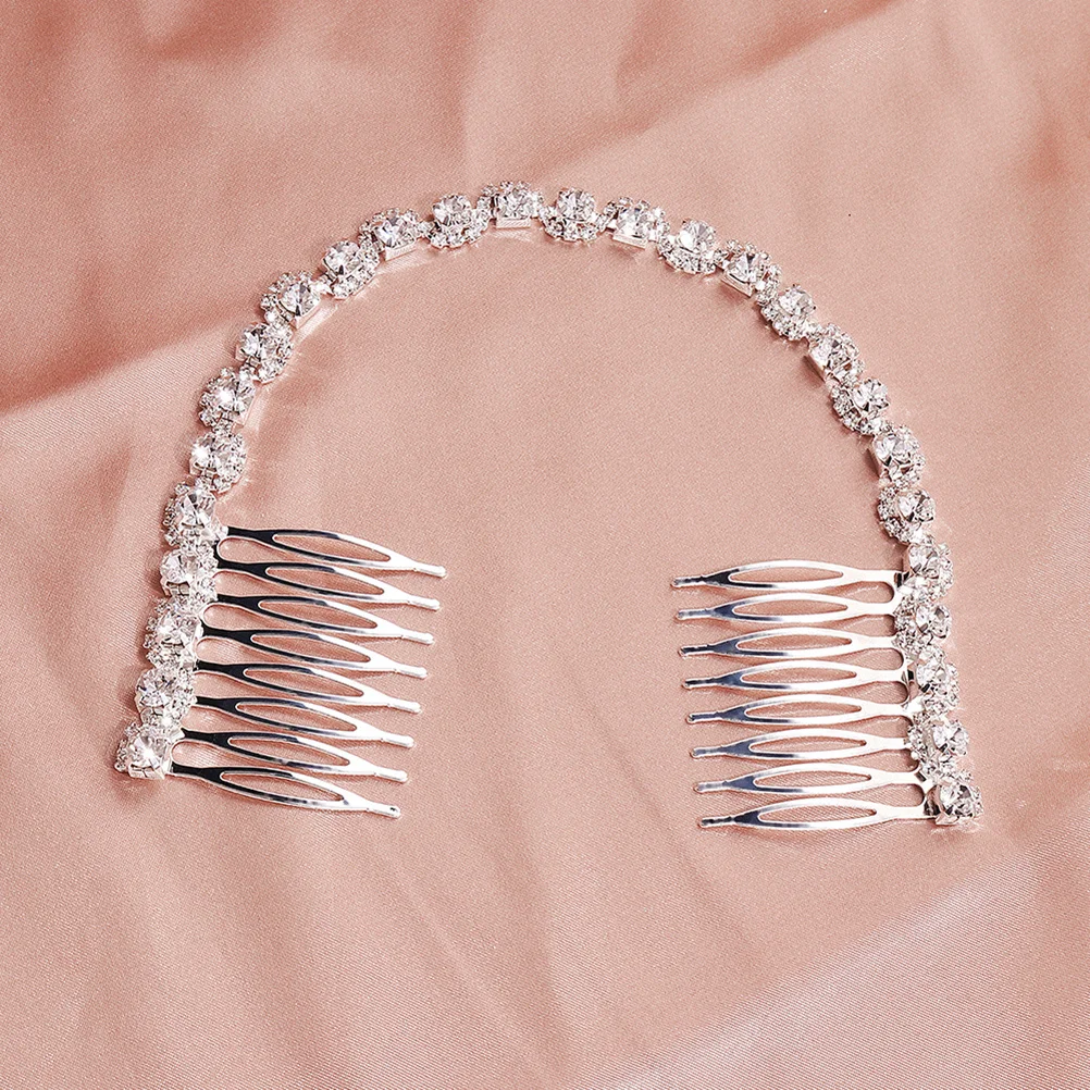 

1Pcs Crystal Hair Comb Shiny Reflective Finish Charming Women's Hair Accessory for Special Occasions Elegant Look
