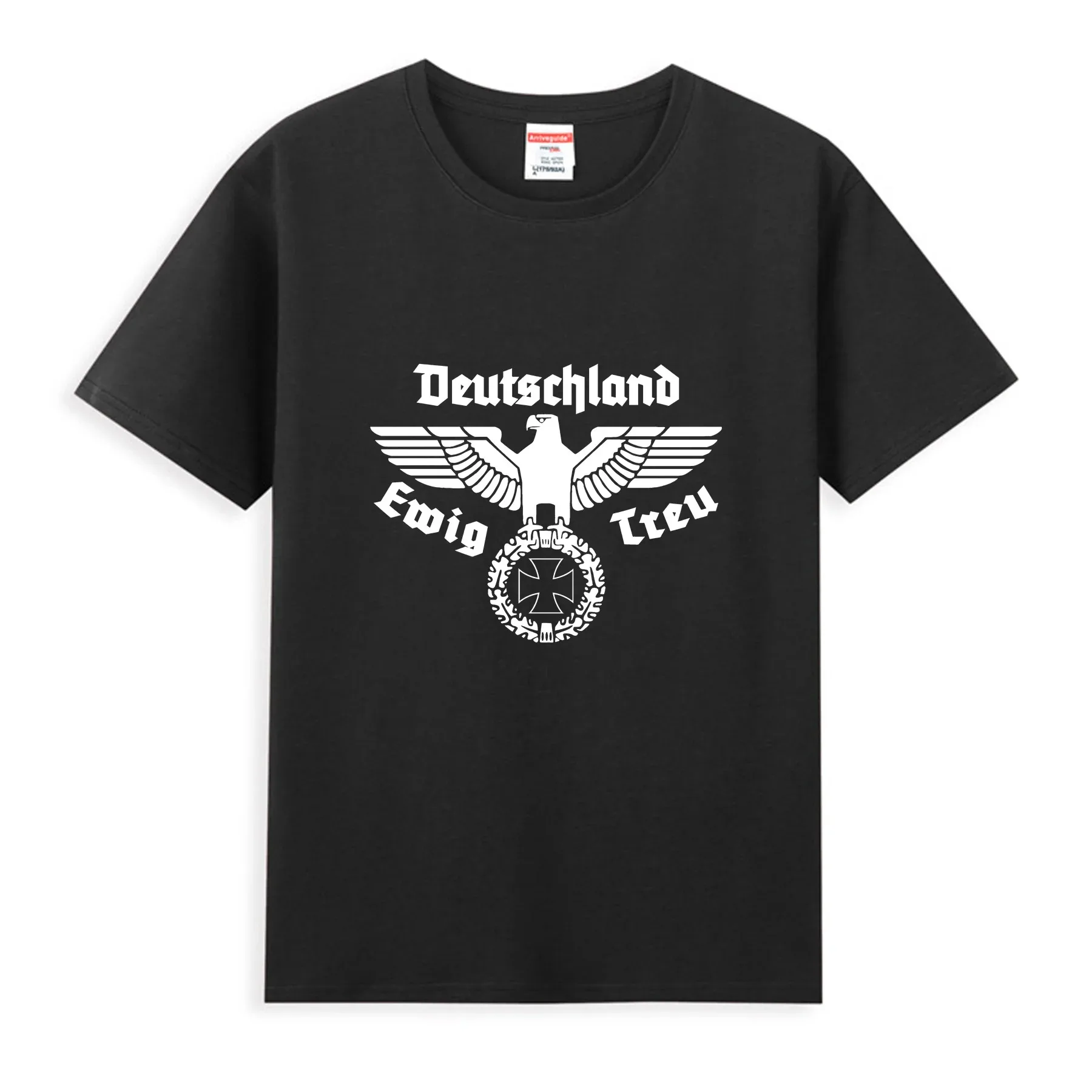 2024 Men T Shirt Casual Imperial Eagle Eternal Loyalty Iron Cross German Empire T-shirt Graphic Oversized Streetwear S-3XL