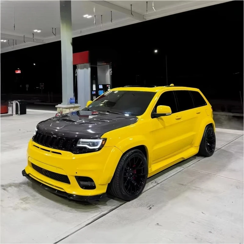 High-Quality Carbon Fiber Hood High-Quality Cutout Vented Carbon Fiber Engine Hood 2