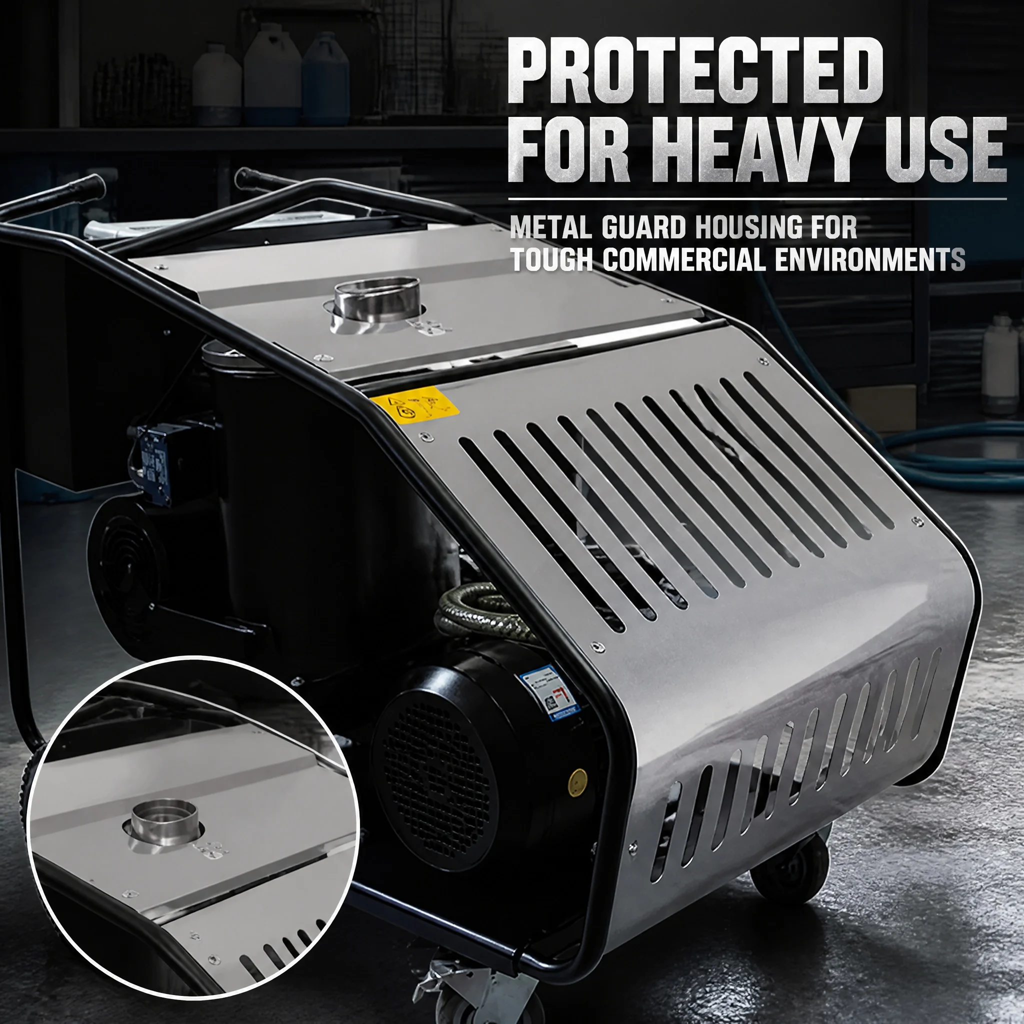 New Commercial Diesel Heating Pressure Washer 3000 psi 5000W 13HP Stainless Steel Motor Engine High Pressure Cleaner for Farm