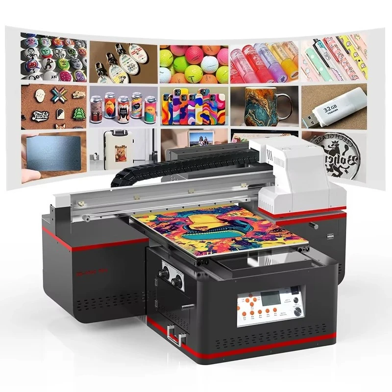 6090 A1 UV DTF Inkjet Printer CCD Visual Positioning System I3200 Head For Crystal Label Printing