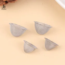 10Pcs Tobacco Pipe Metal Filter Ball Stainless Steel Screen Pipes Tube Cap Filter Mesh Household Tobacco Accessories