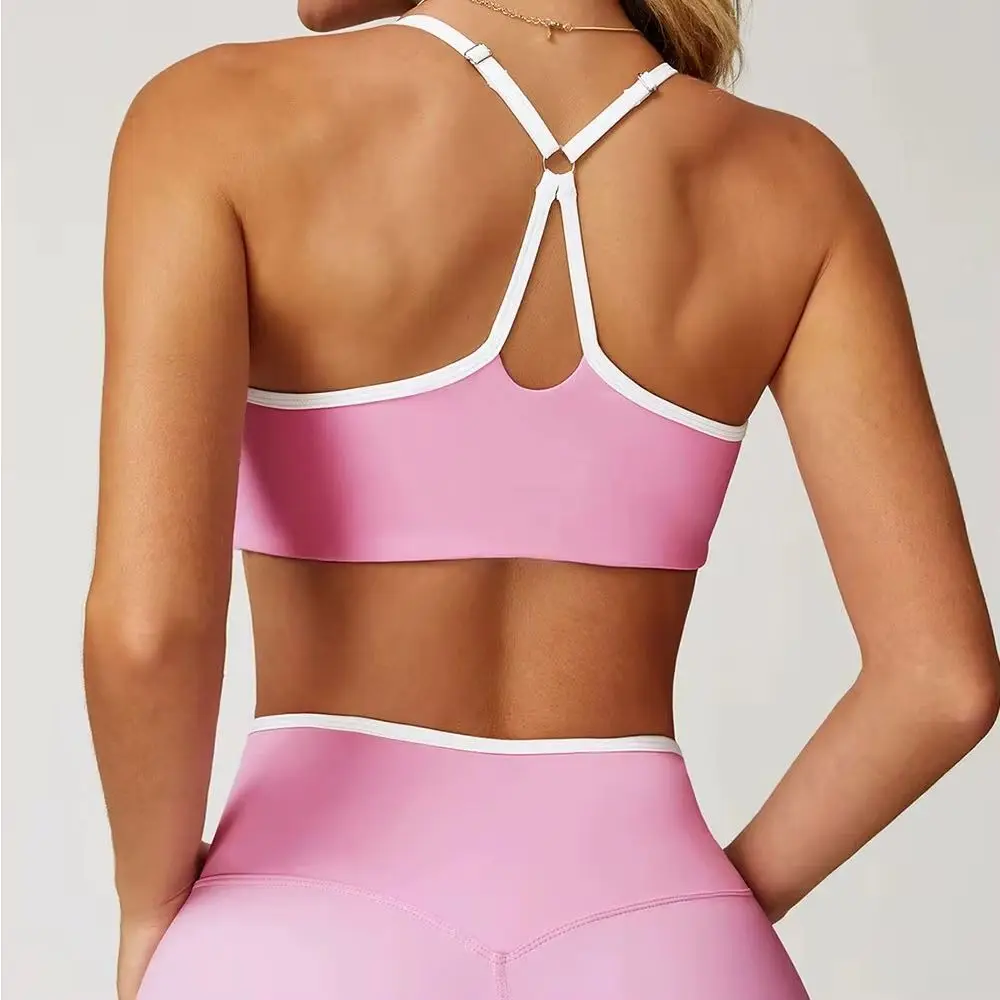 Fitness Top Push Up Workout Tops Gym Underwear Sport Bra Women's Sports Bra Anti-sweat Breathable Yoga Bra Shockproof Crop Top