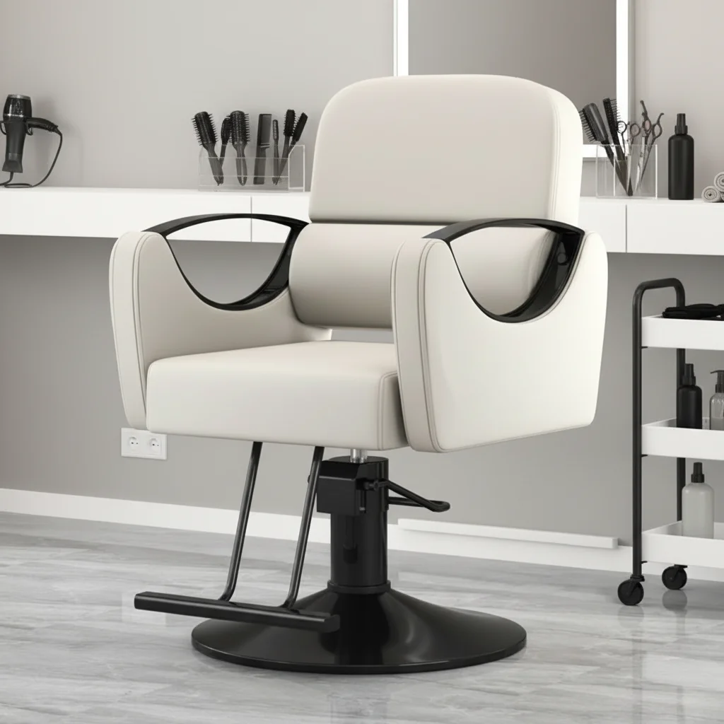 

JH-Wholesale Simple Classic Lift Hair Cutting Seat Comfortable Salon Chair Professional Hairdressing Hair Salon Barber Chair^