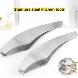 Fish Bone Removal Tools Stainless Steel Kitchen Tools Household Seafood Tongs Hair Removal Tools Tweezer Food Clips