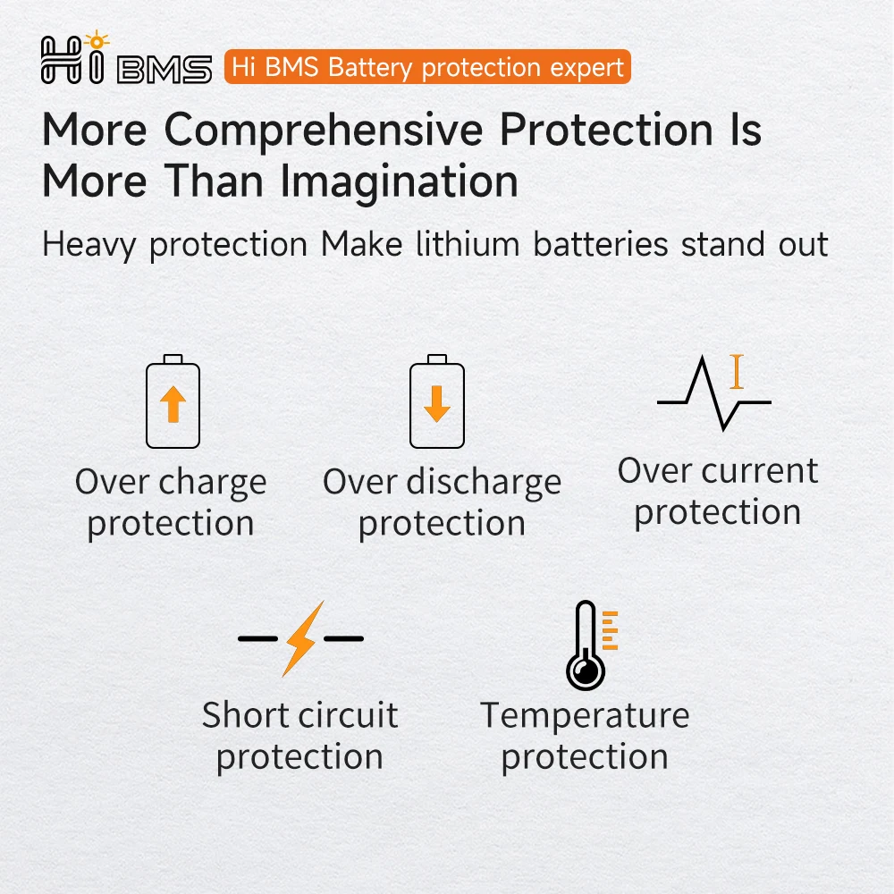 HiBMS NTC 온도 센서 밸런서, LiFepo4 bms, 4S, 12V, 8S, 리튬 이온, 6S, 7S, 10S, 13S, 18650 배터리, 30A 스쿠터