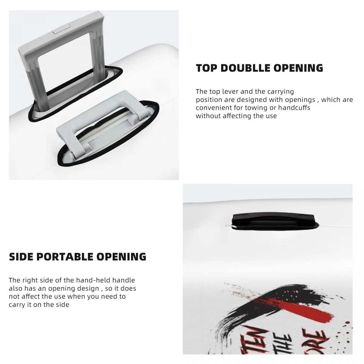 Discendenti Vk Grunge Estetica - Carlos De Vil Protezione per valigia Coperture protettive per bagagli da viaggio elastiche per 18-32 pollici