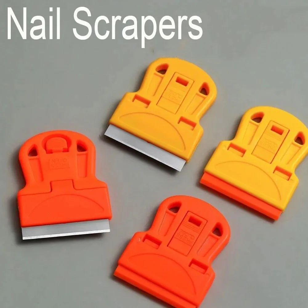 เครื่องมือทำเล็บแบบมัลติฟังก์ชั่น ที่ขูดลายเล็บแบบถอดได้ สำหรับทำเล็บแบบฝรั่งเศส พร้อมแม่แบบพิมพ์ลายเล็บแบบถอดได้