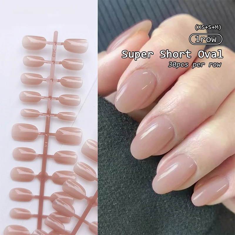30Pcs/Set Cat Magnetic Eye French Sheer Manicure Tip Cute Bride Acrylic False Nails Press On False Nail Supplies For Women image 3
