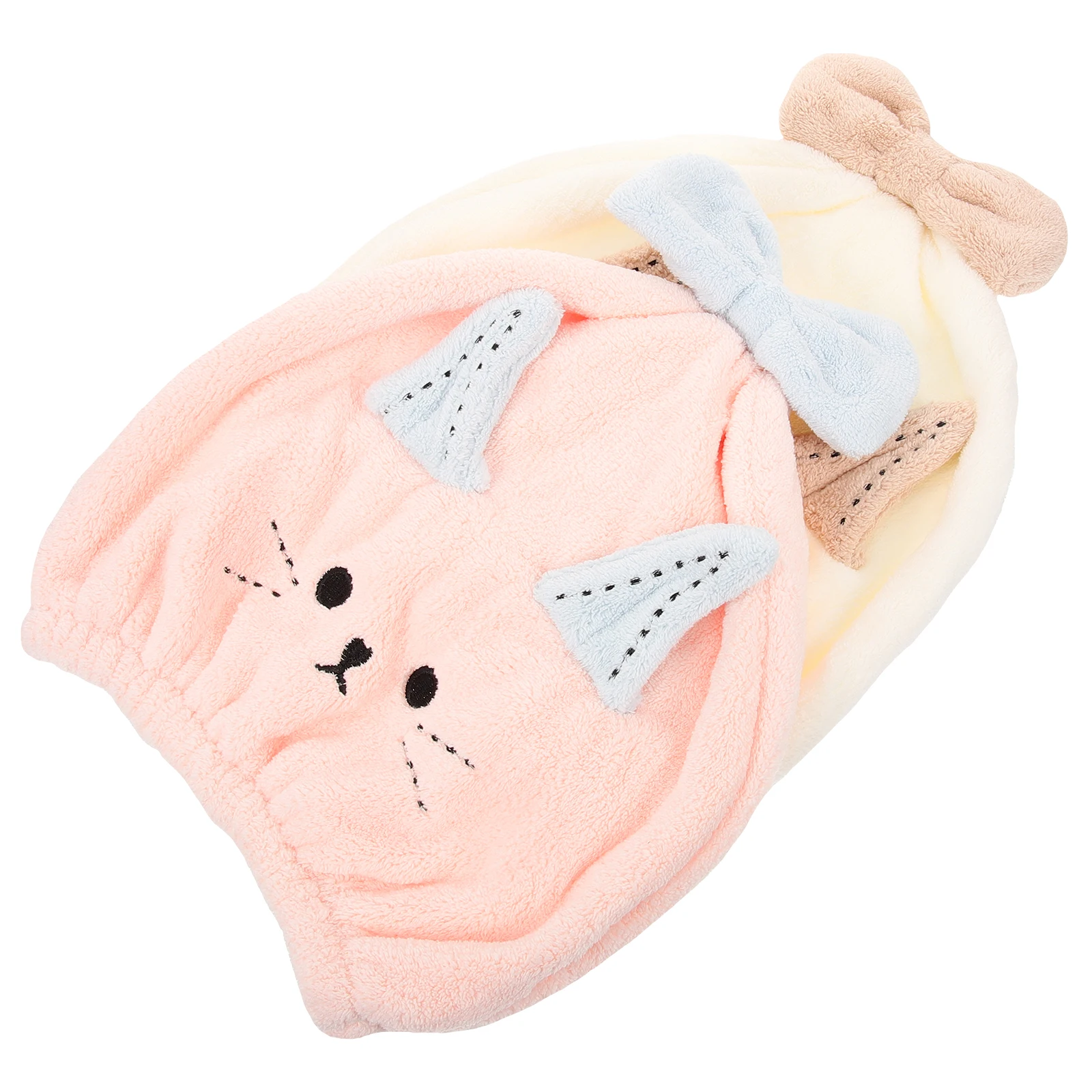 

2 PCS Dry Hair Towel Quick for Drying Cap Bath Water Absorbent Fast Shower Aldult