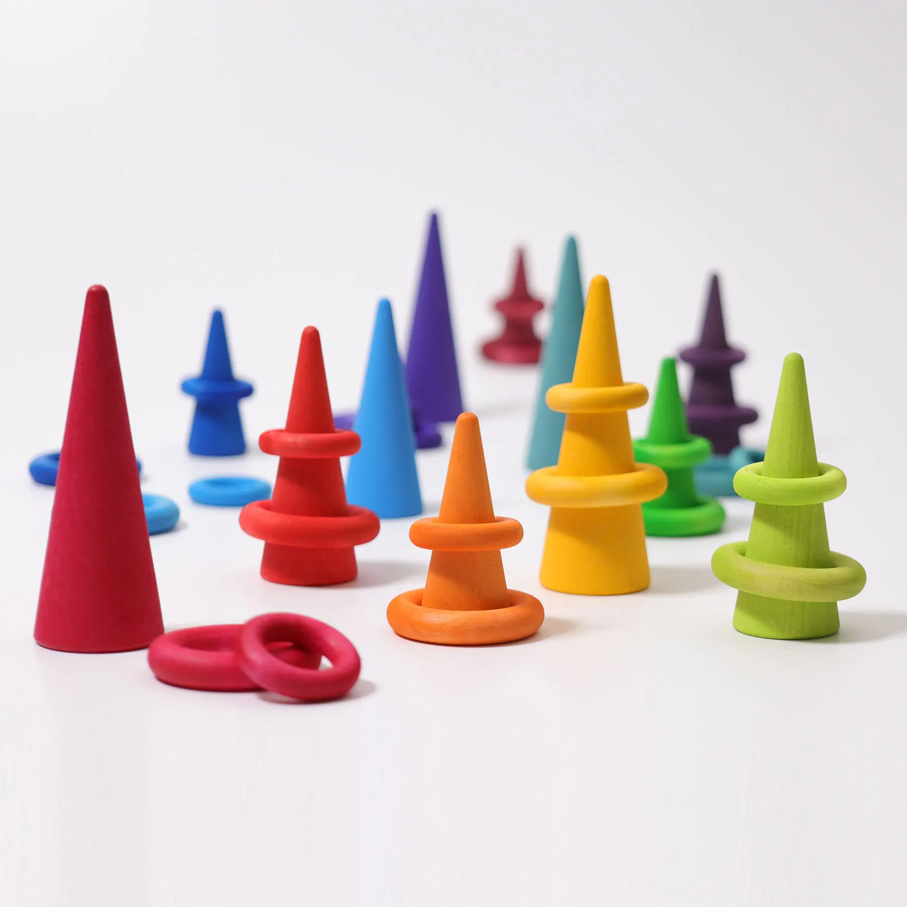 Early Education Children's Development Building Blocks Educational Rainbow Stacking Blocks