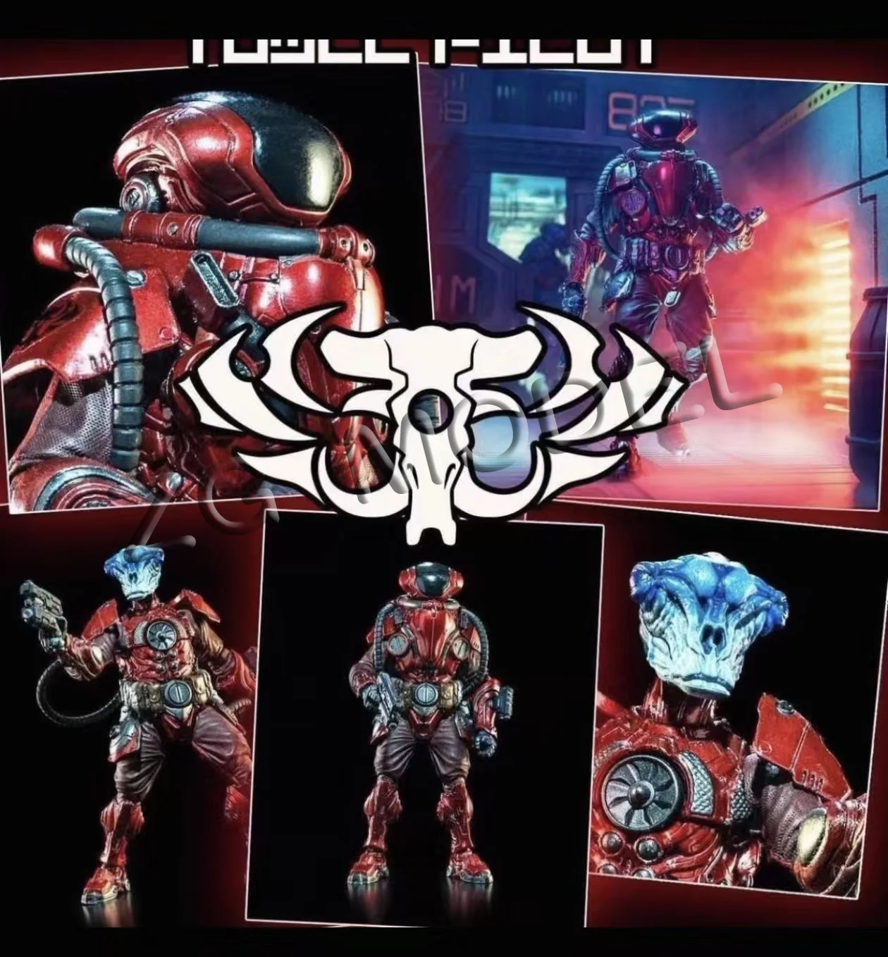 four-horsemen-studio-1-12-6inch-action-figure-cosmic-legions-outpost-zaxxius-tu5cc-pilot-red-jets-anime-model-toy
