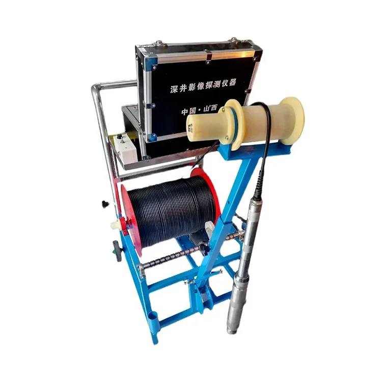 500-meter integrated underground TV imager with platform hand push and automatic wiring sewer