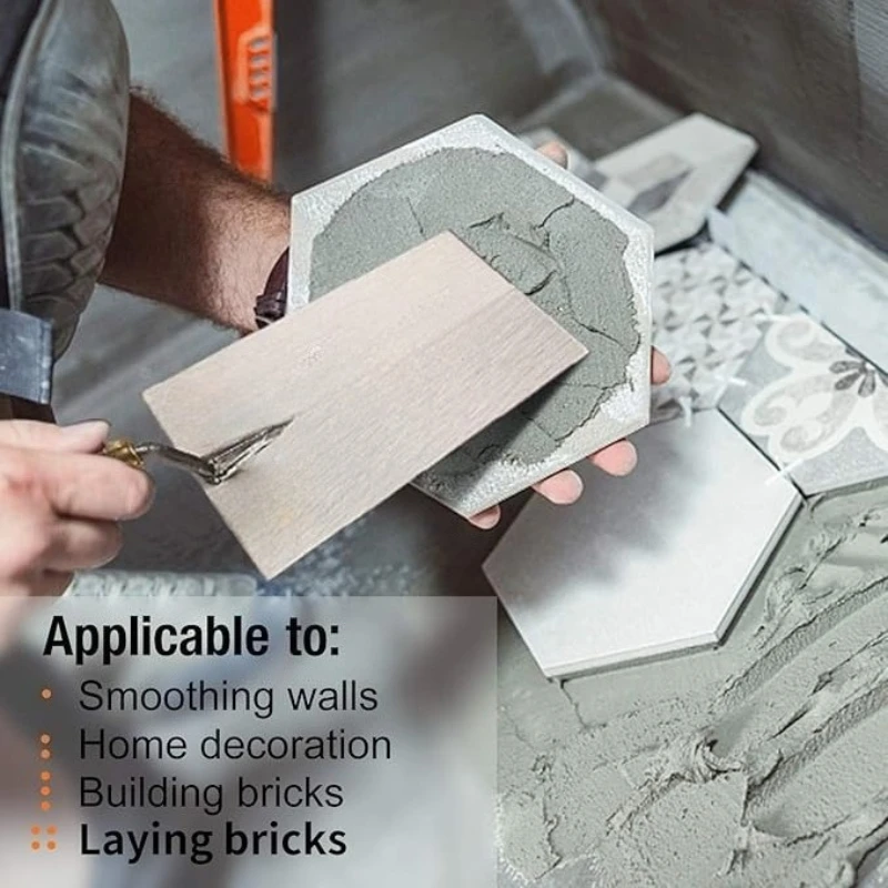 Stainless Steel Brick Shovel, with Soft Grip Handle Best Trowel for Your Bricklaying Tools.Narrow Bucket Brick Trowel